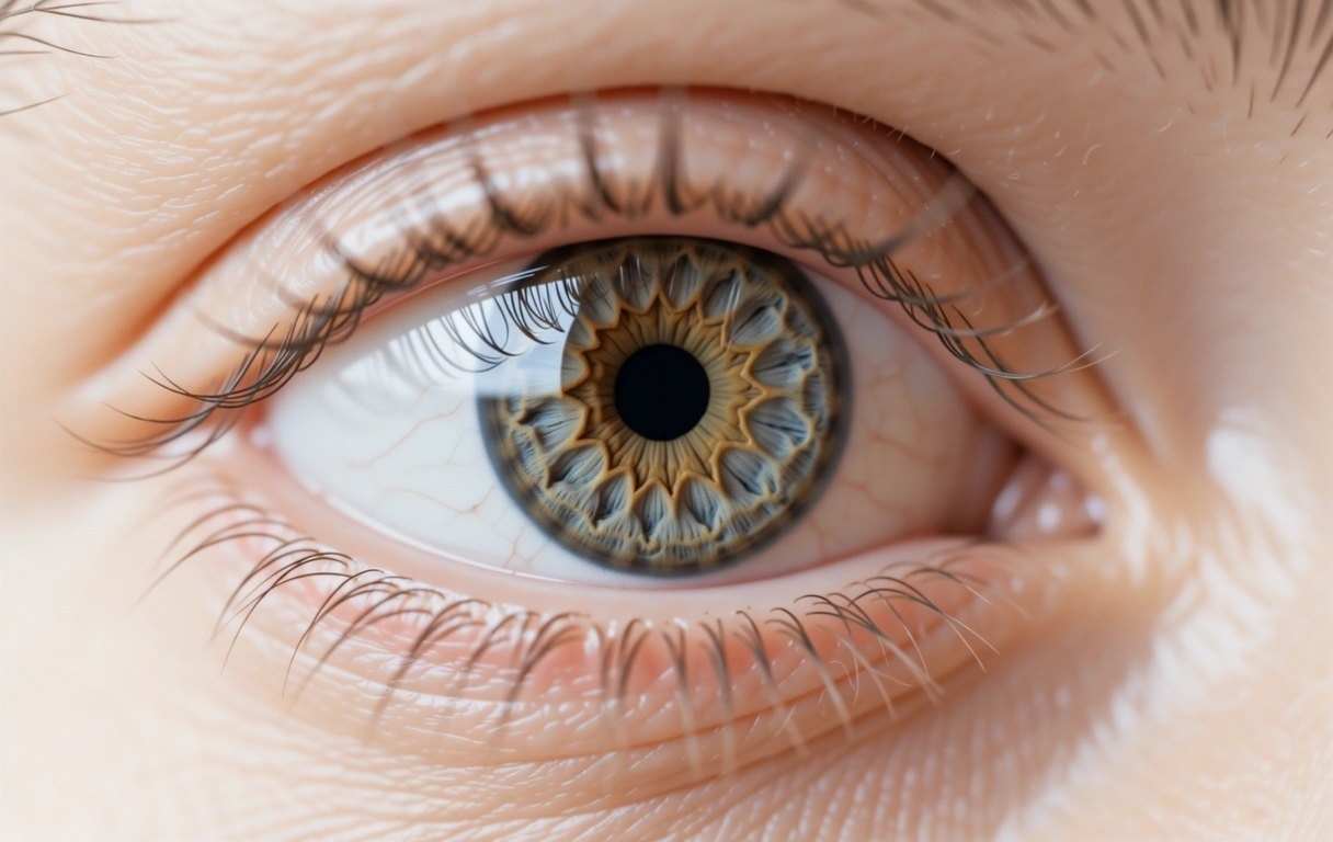 Primer plano extremo de un ojo humano representando la atención y el enfoque